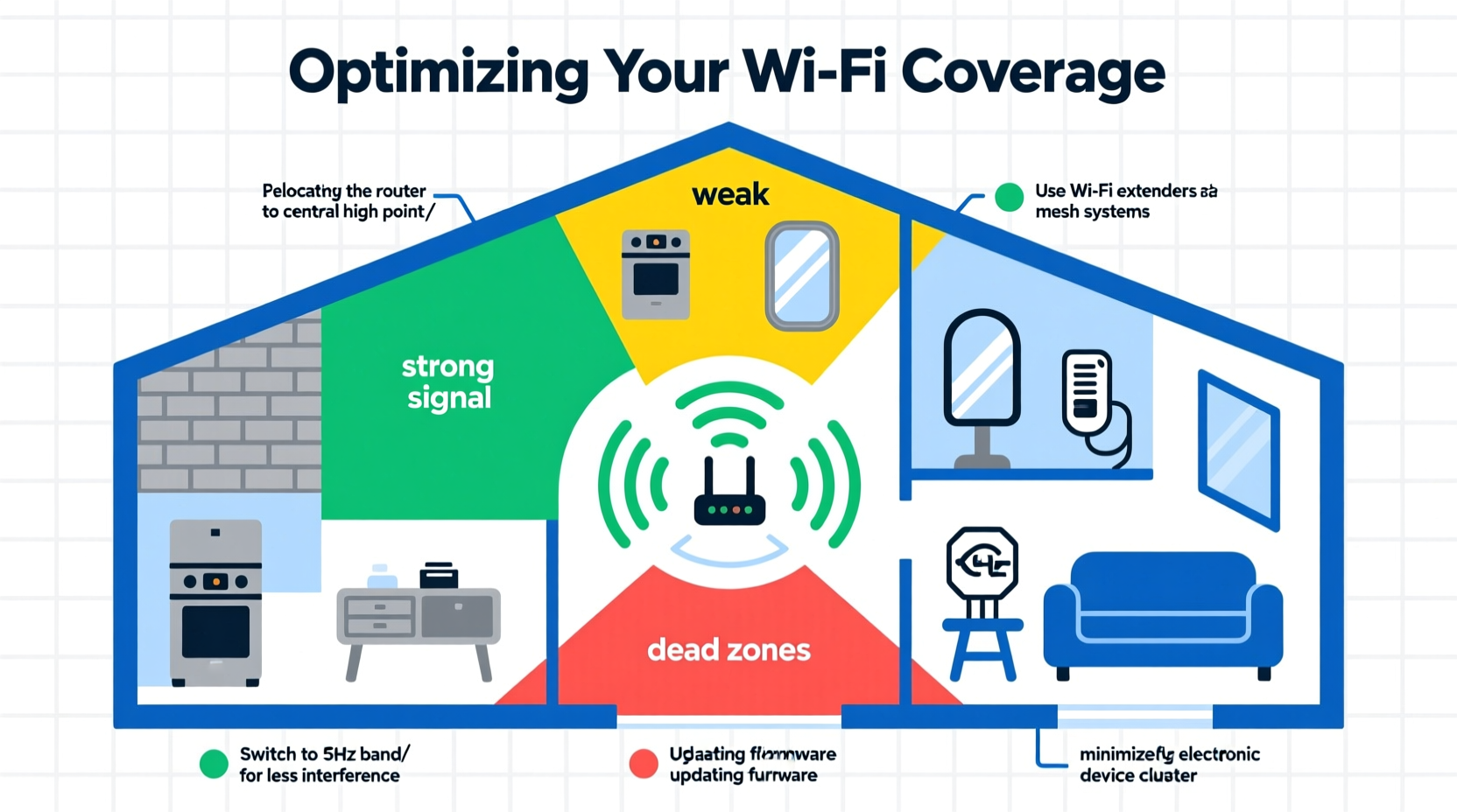 why is my wifi strong in some rooms but dead in others troubleshooting guide