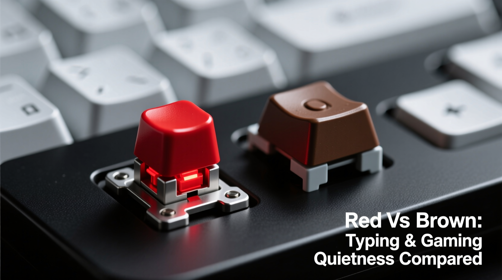 Mechanical Keyboard Switches Red Vs Brown For Typing And Gaming Quietness