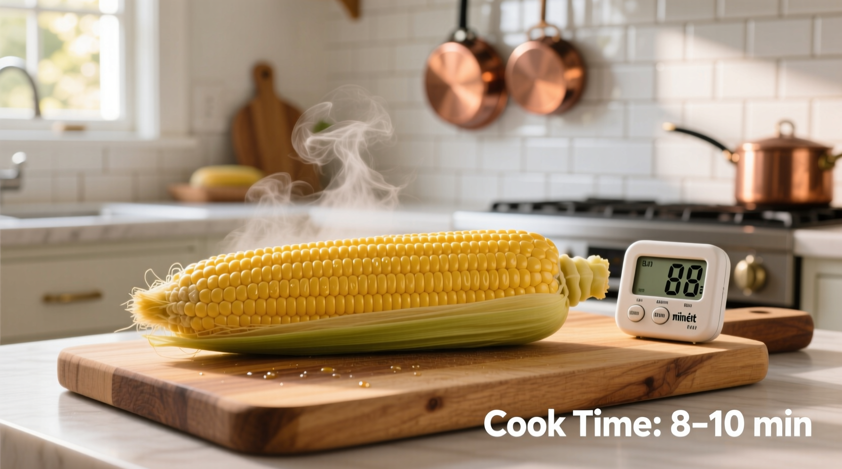 how long does corn on the cob take to cook