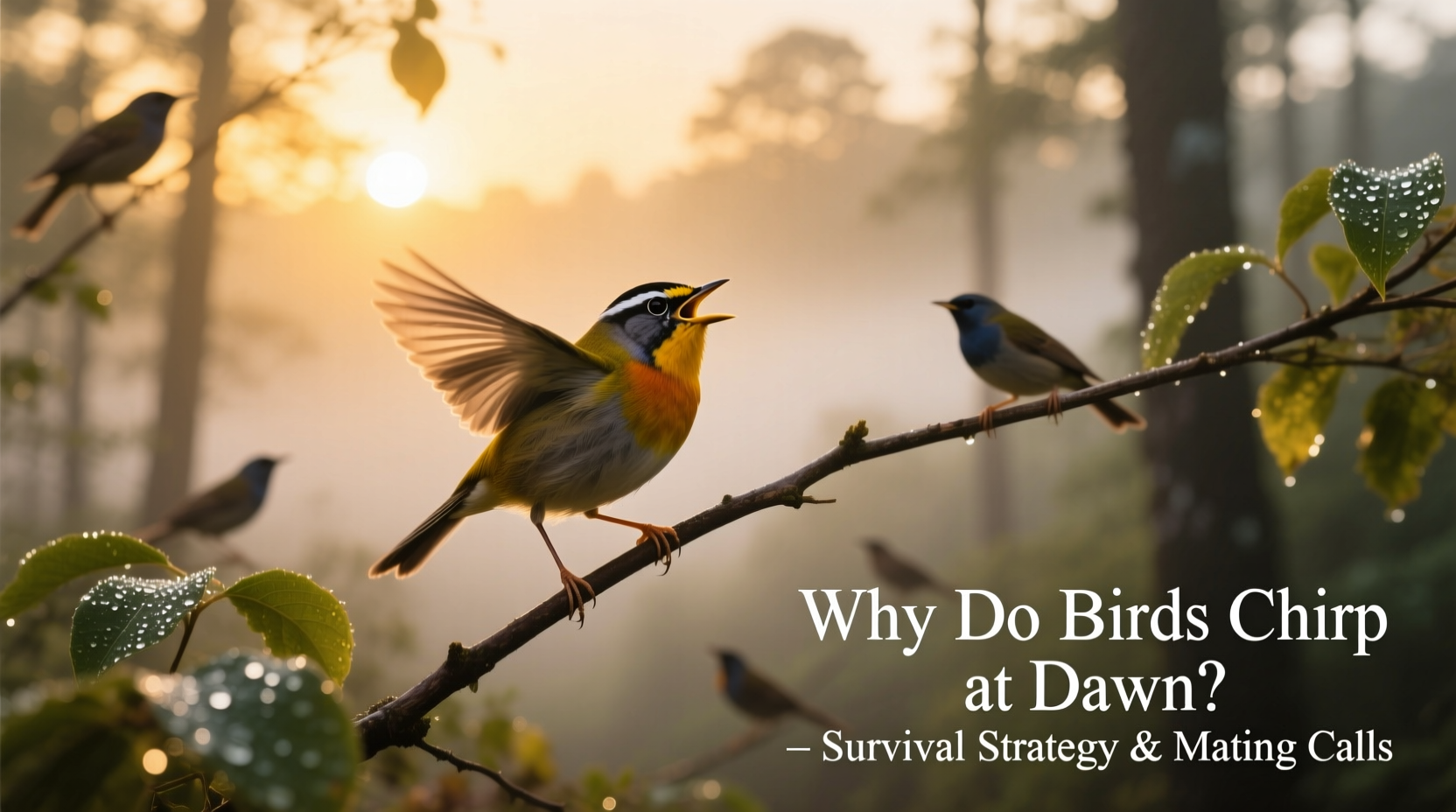 why do birds chirp at dawn survival strategy and mating calls