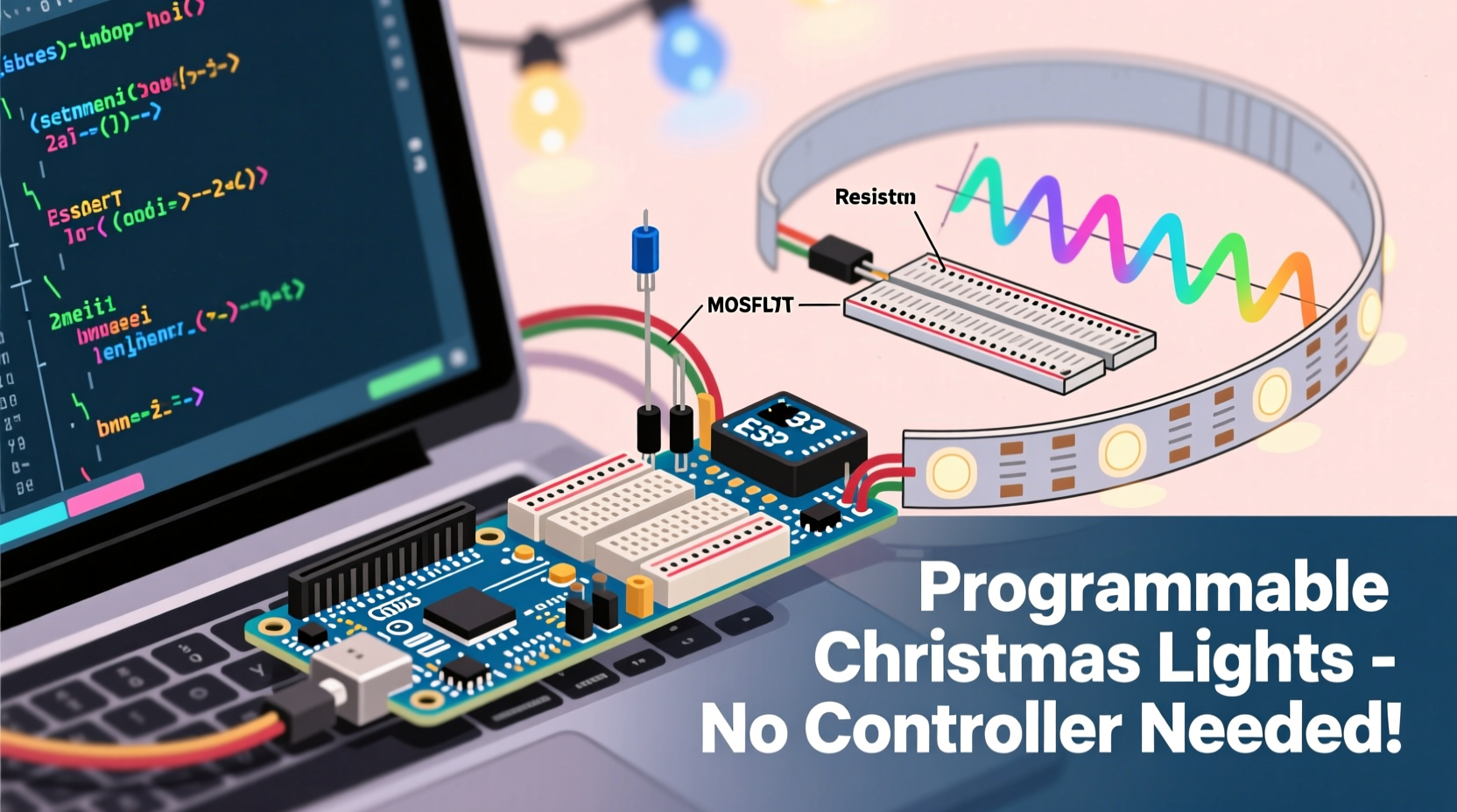 how to program a sequence of christmas lights without a controller