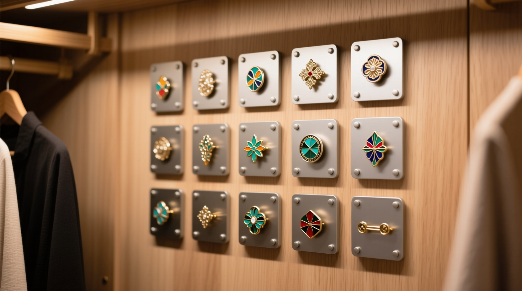 closet organization tips for pins badges