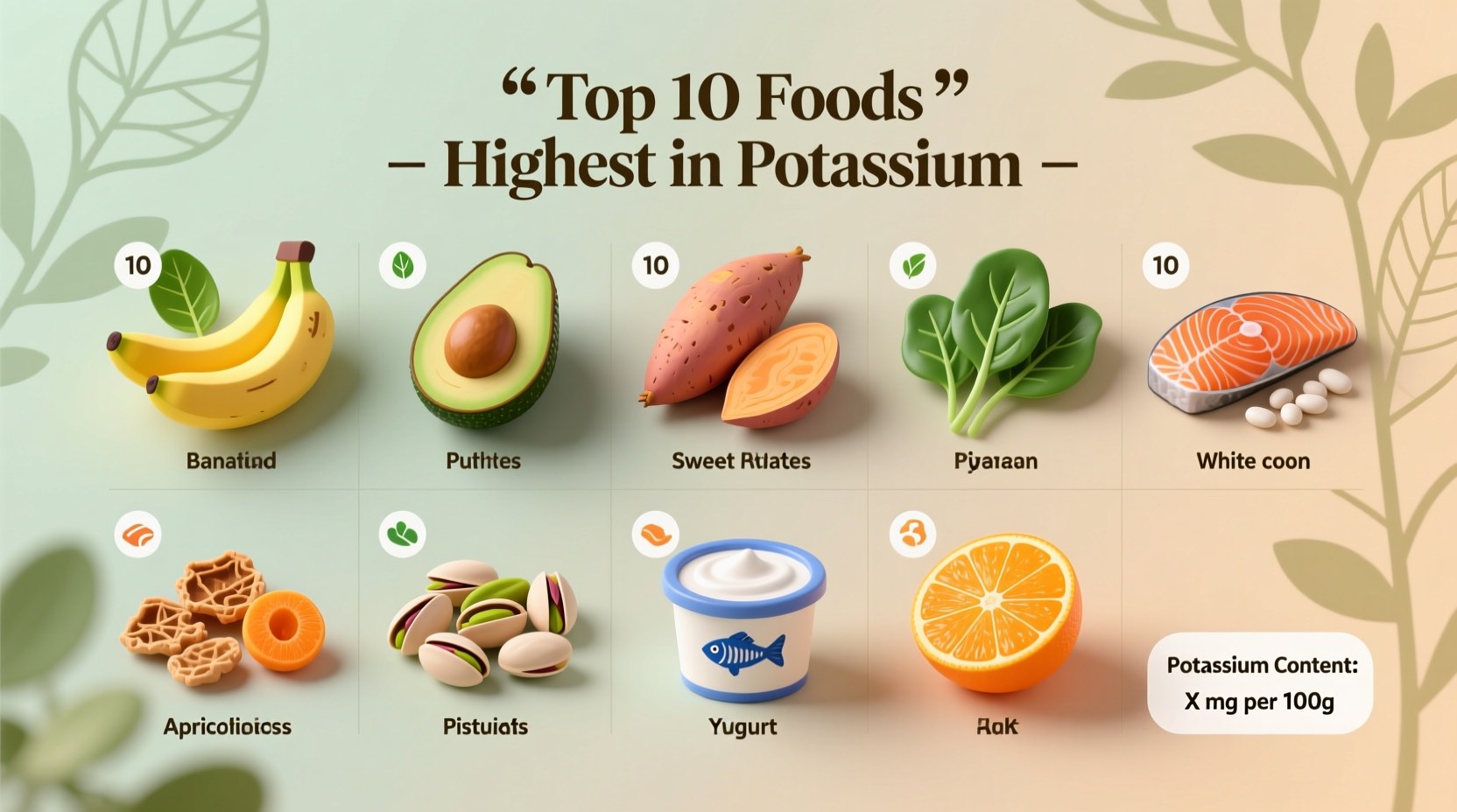 what foods are highest in potassium