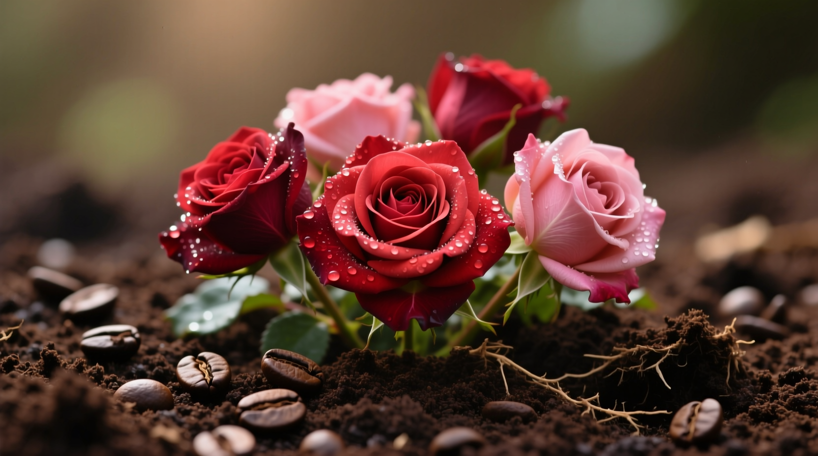 do roses like coffee grounds