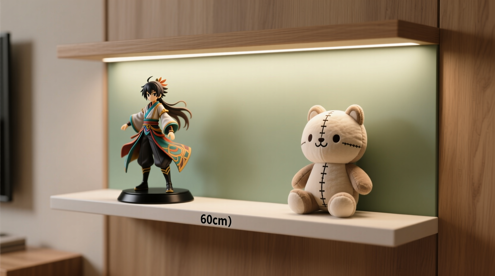 anime figures vs plushies which makes a better display for limited shelf space