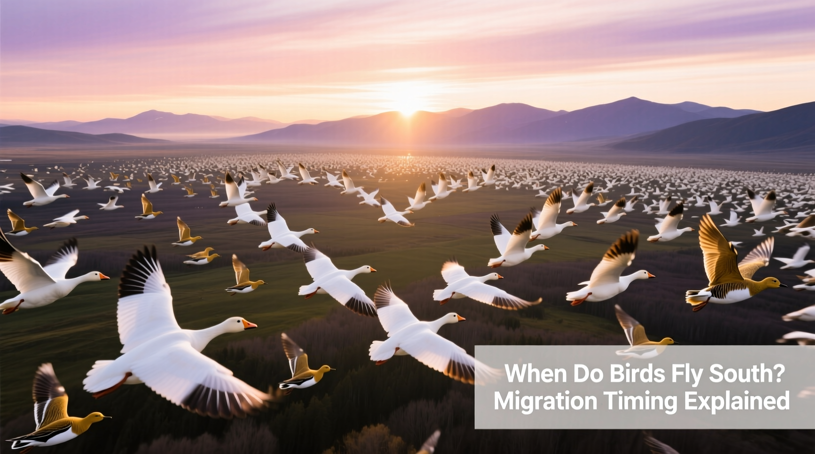 When Do Birds Fly South? Migration Timing Explained