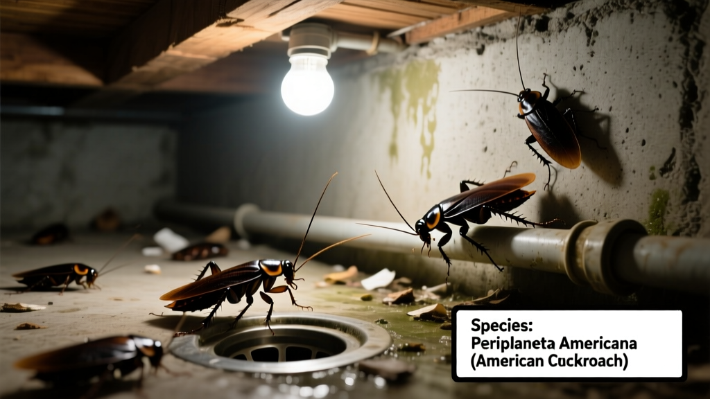 Cockroaches in Basement: Identification & Control