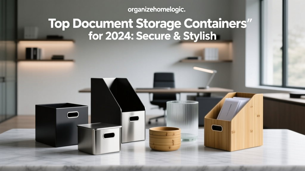 Top Document Storage Containers for 2024: Secure & Stylish