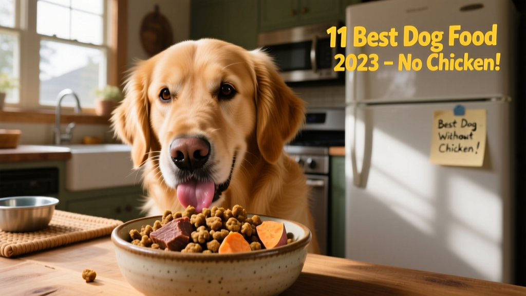 A happy dog enjoying a bowl of fresh, high-quality dog food