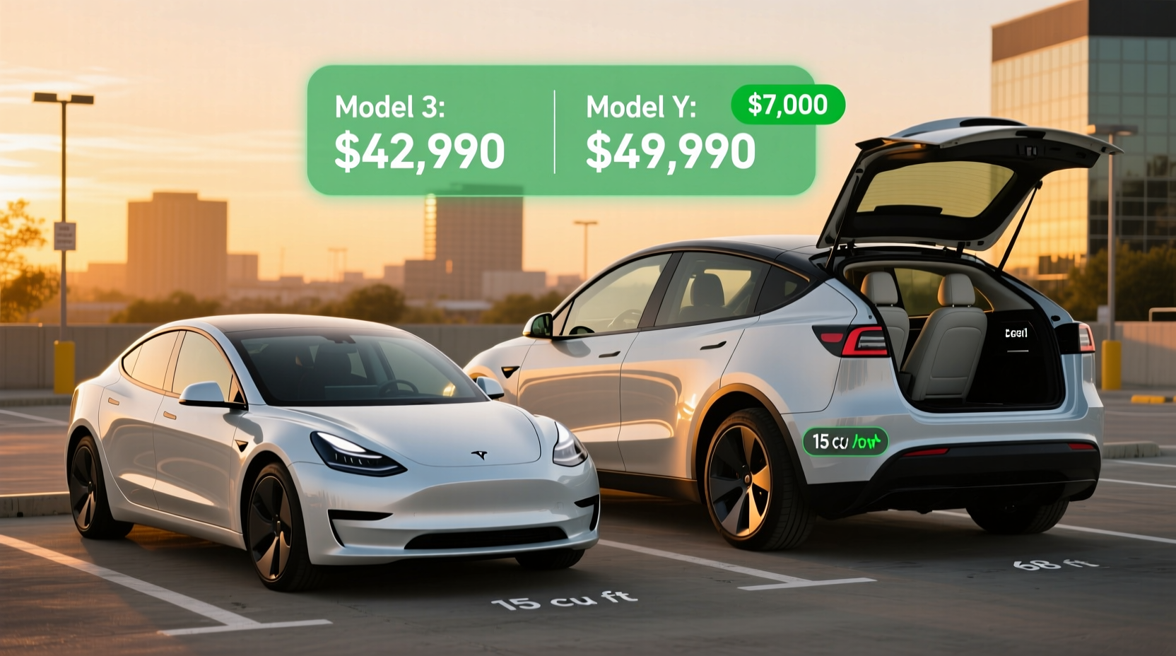 tesla model 3 vs model y is the extra space in the y worth the cost