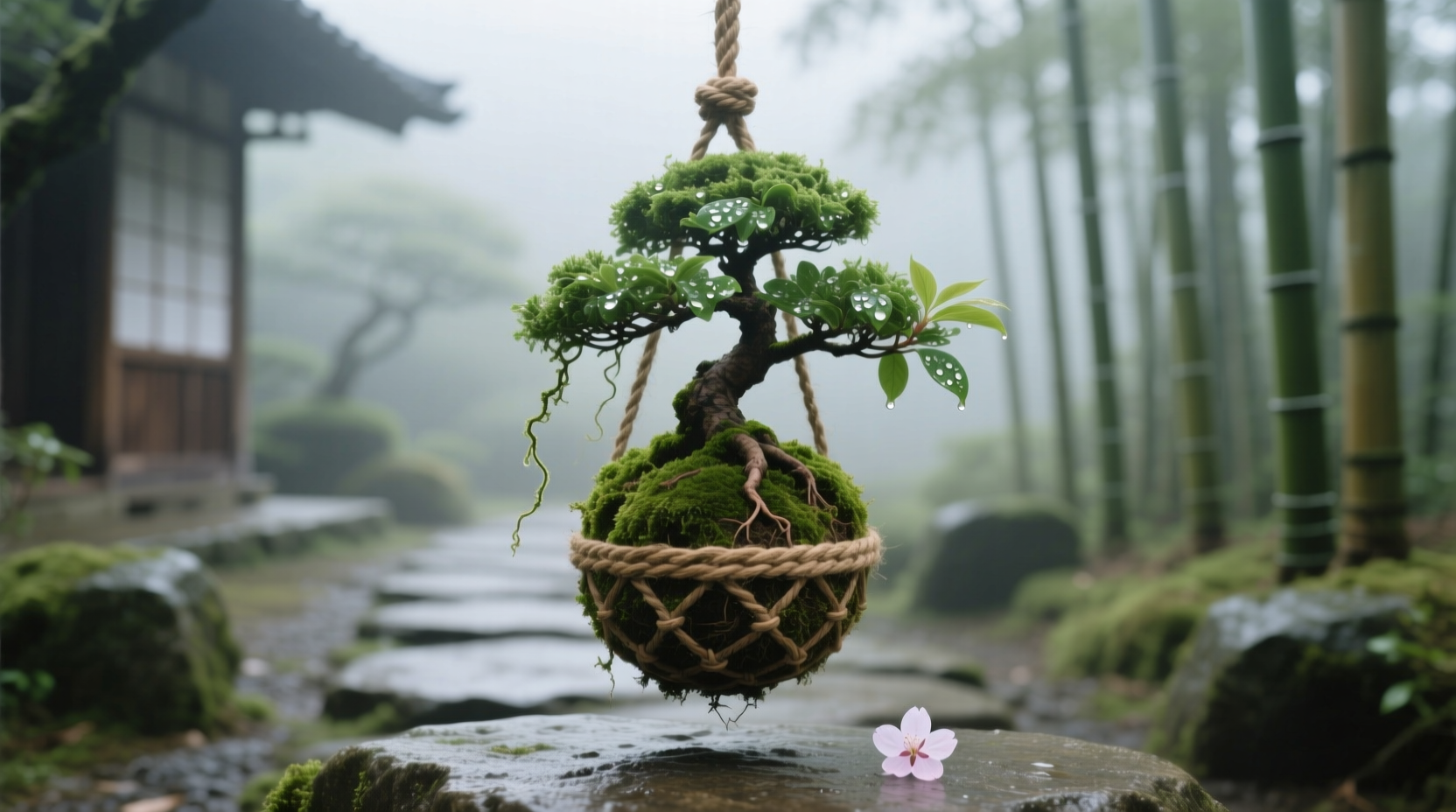 bonsai kokedama Momiji Kokedama (Grown Bonsai)