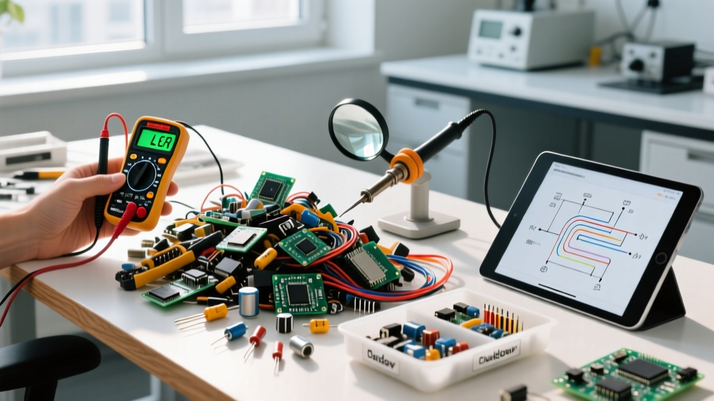 Beginner Guide: Sorting a Duckov Pile of Electronic Components