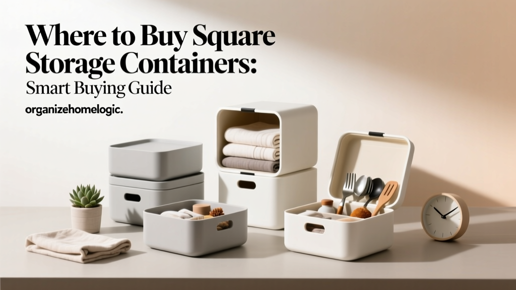 Where to Buy Square Storage Containers: Smart Buying Guide