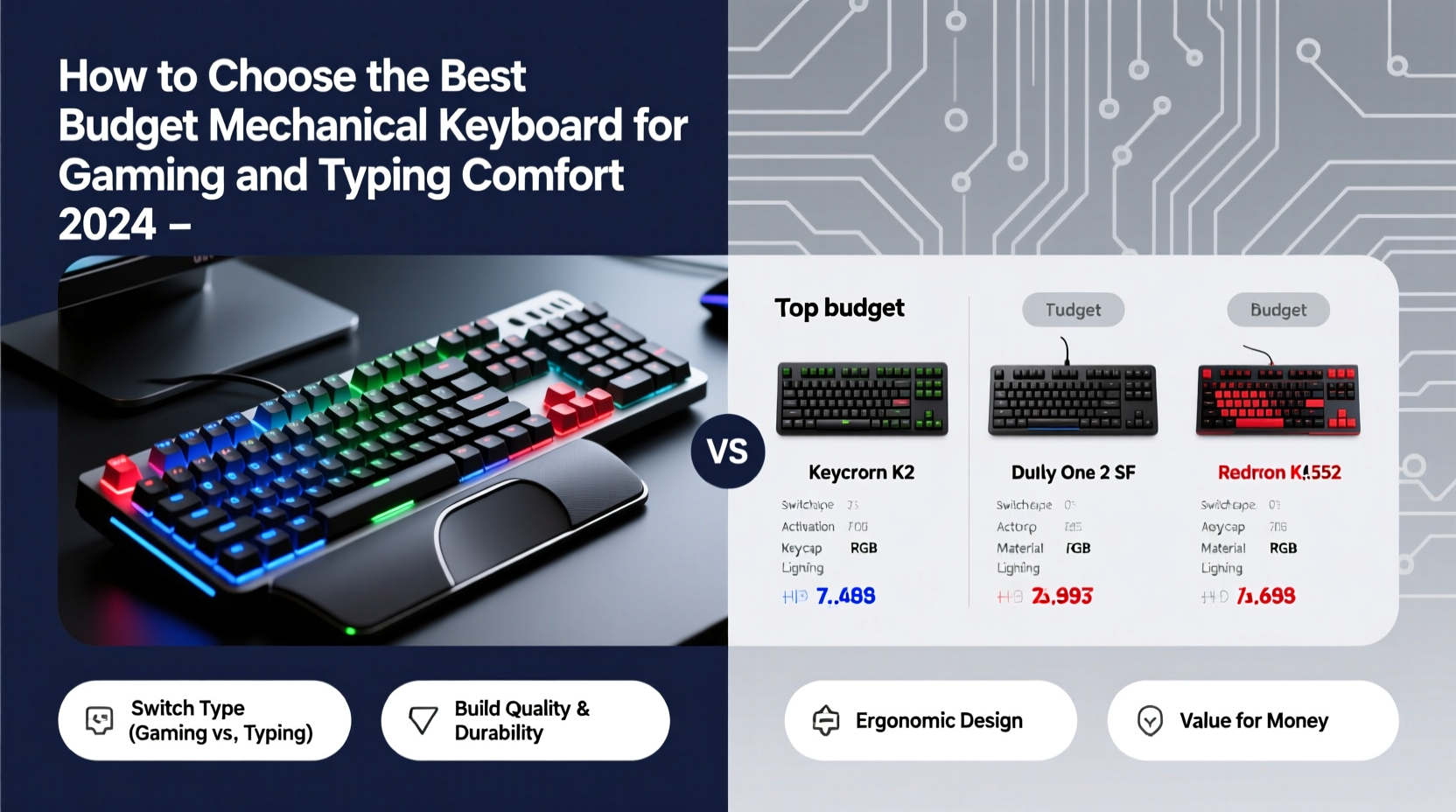 how to choose the best budget mechanical keyboard for gaming and typing comfort