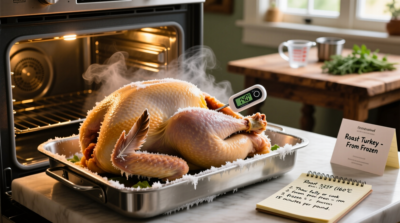 how can you cook a frozen turkey