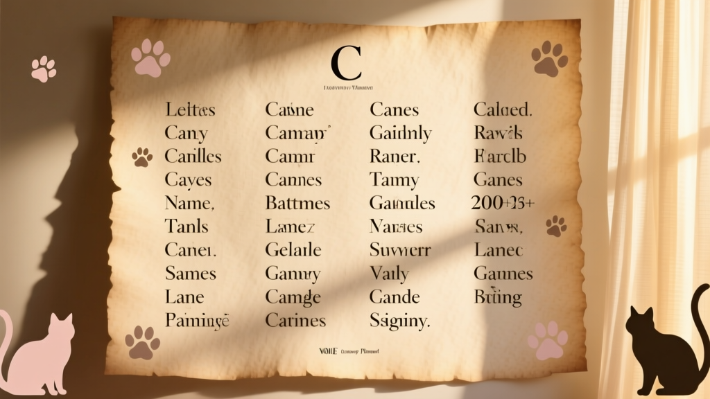 200+ Cat Names That Start With C for Your Kitty