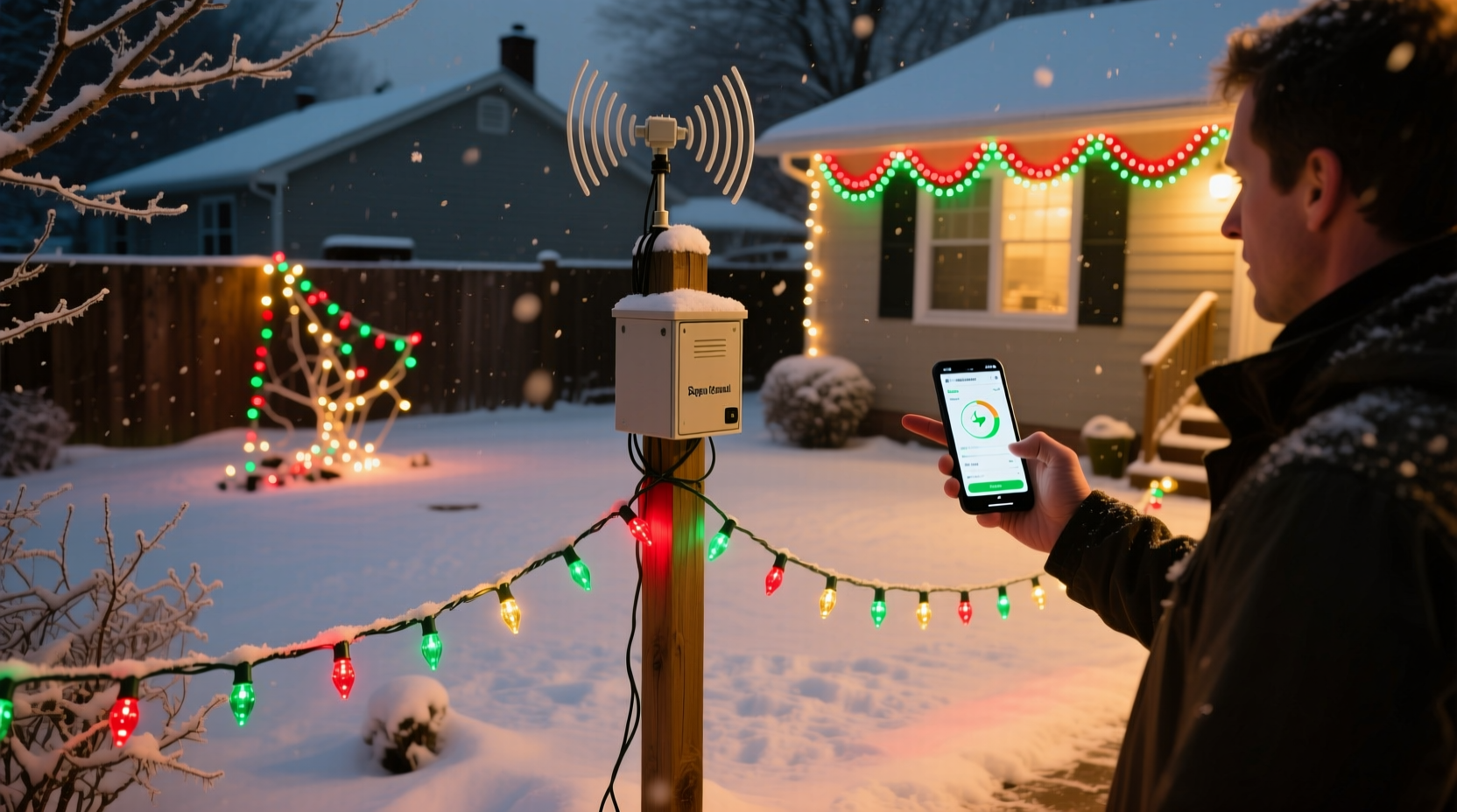 christmas light signal repeater range tests why does my backyard display lose sync with front yard