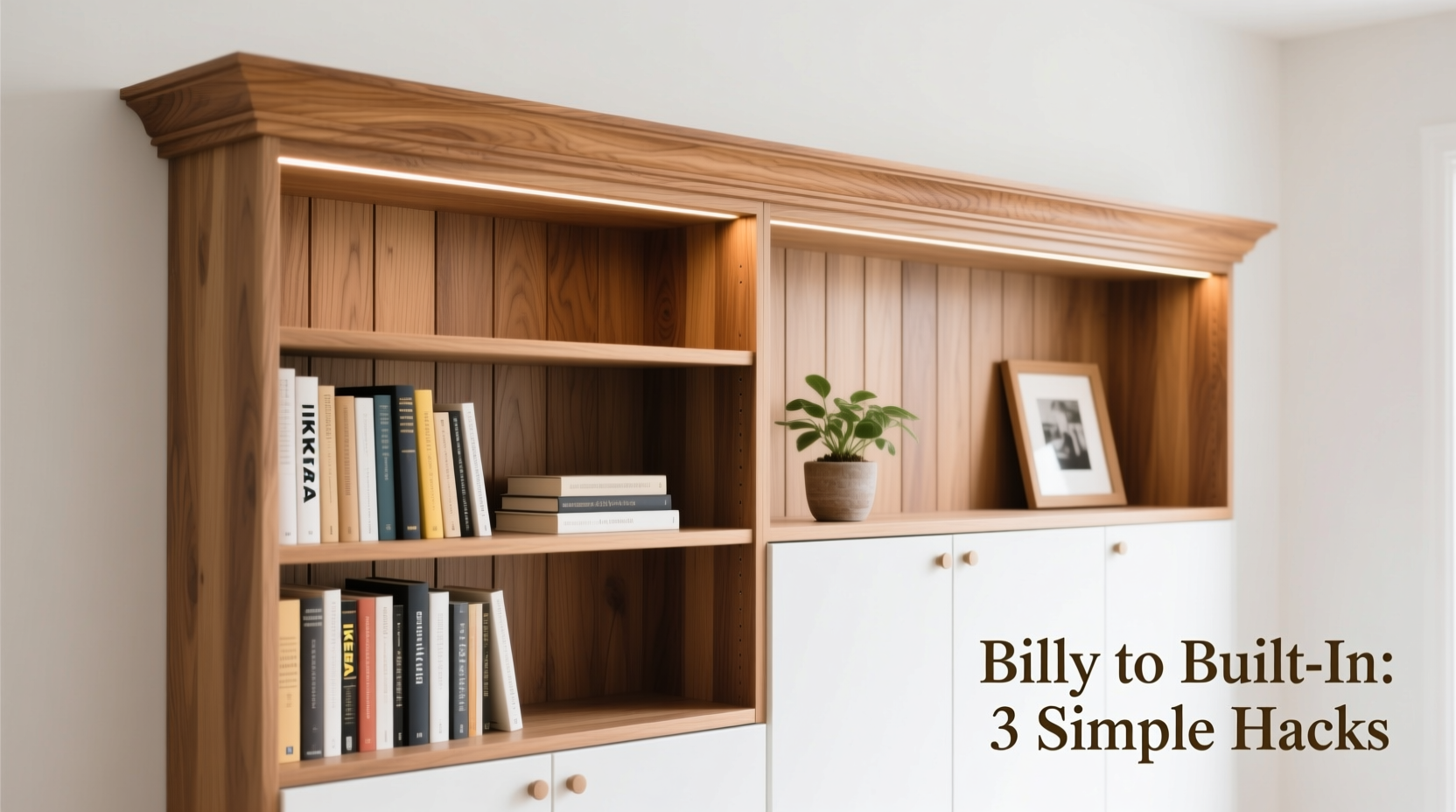 ikea billy bookcase hacks transforming basic shelves into built ins