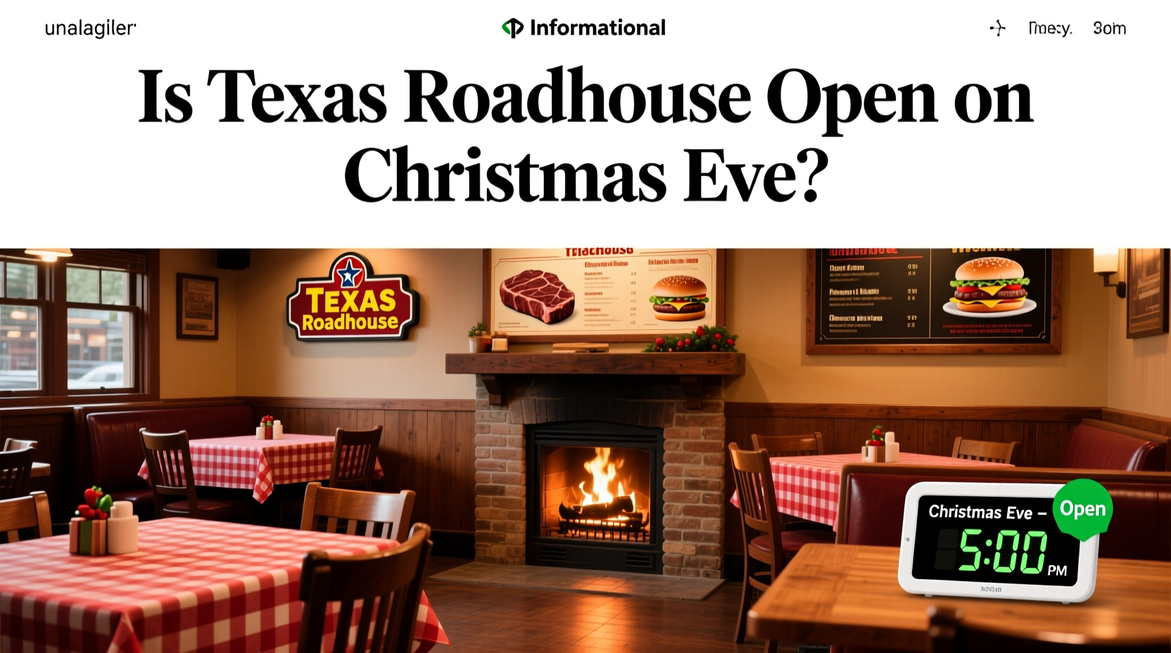 is texas roadhouse open on christmas eve