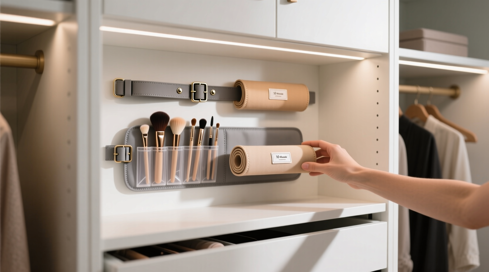 closet organization tips tangle free beauty tool storage