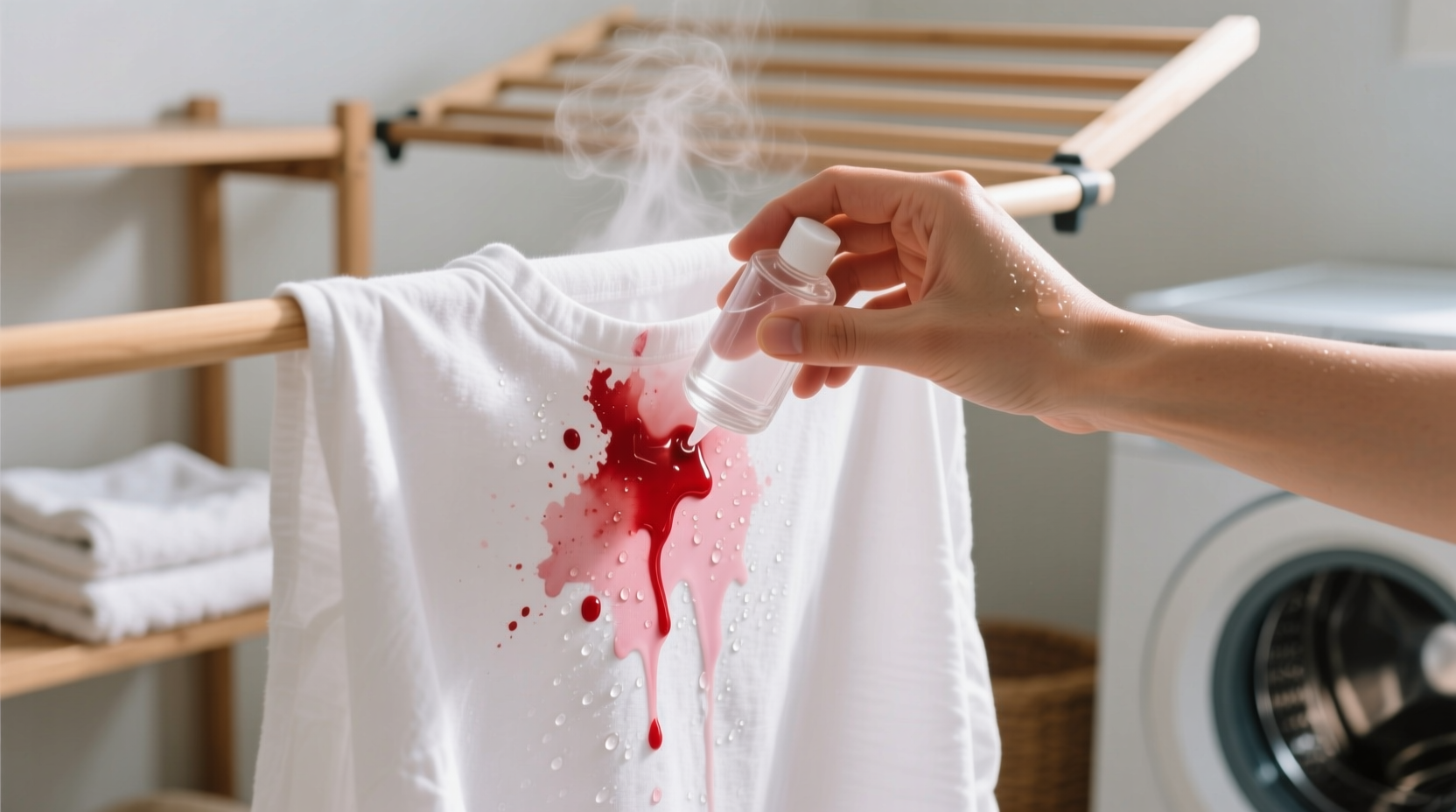 remove food coloring stains from clothes