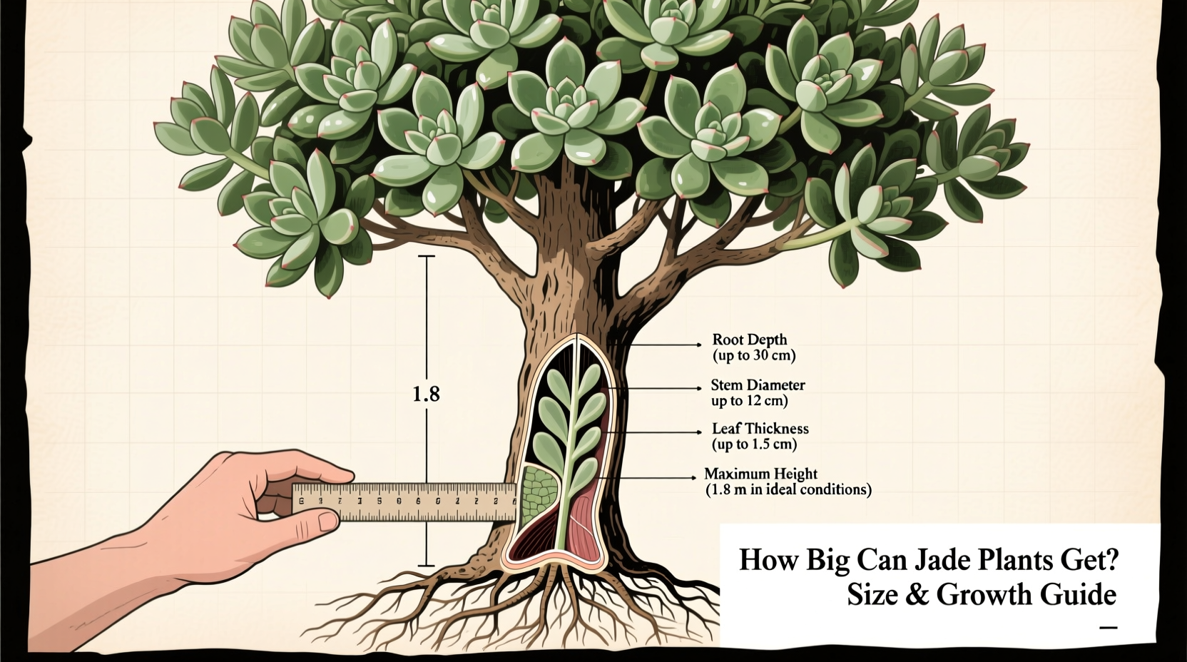 Jade Plants: Max Size & Growth Tips | TheHomeSprouts