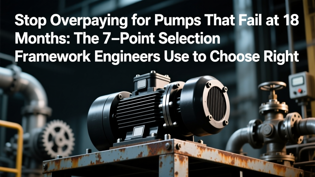 Cut Desalination Pump Downtime 63%: 7-Point Framework