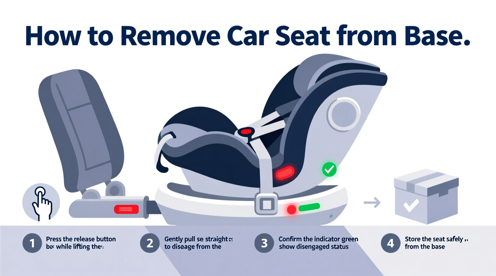 how to remove car seat from base