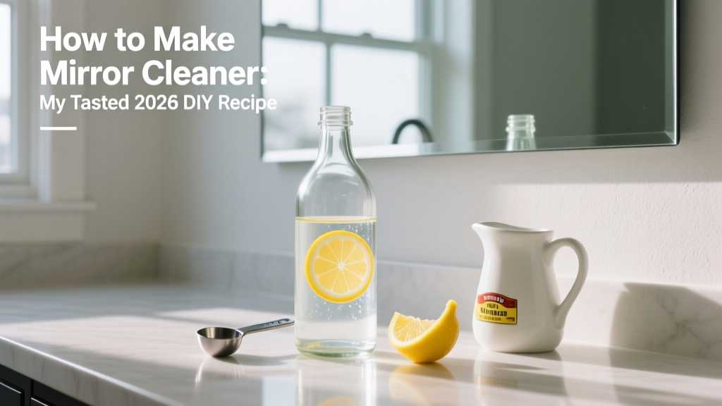 How to Make Mirror Cleaner: My Tested 2026 DIY Recipe
