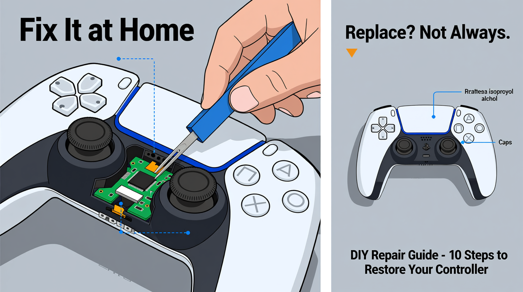 ps5 controller drift fix at home or is replacement the only real solution