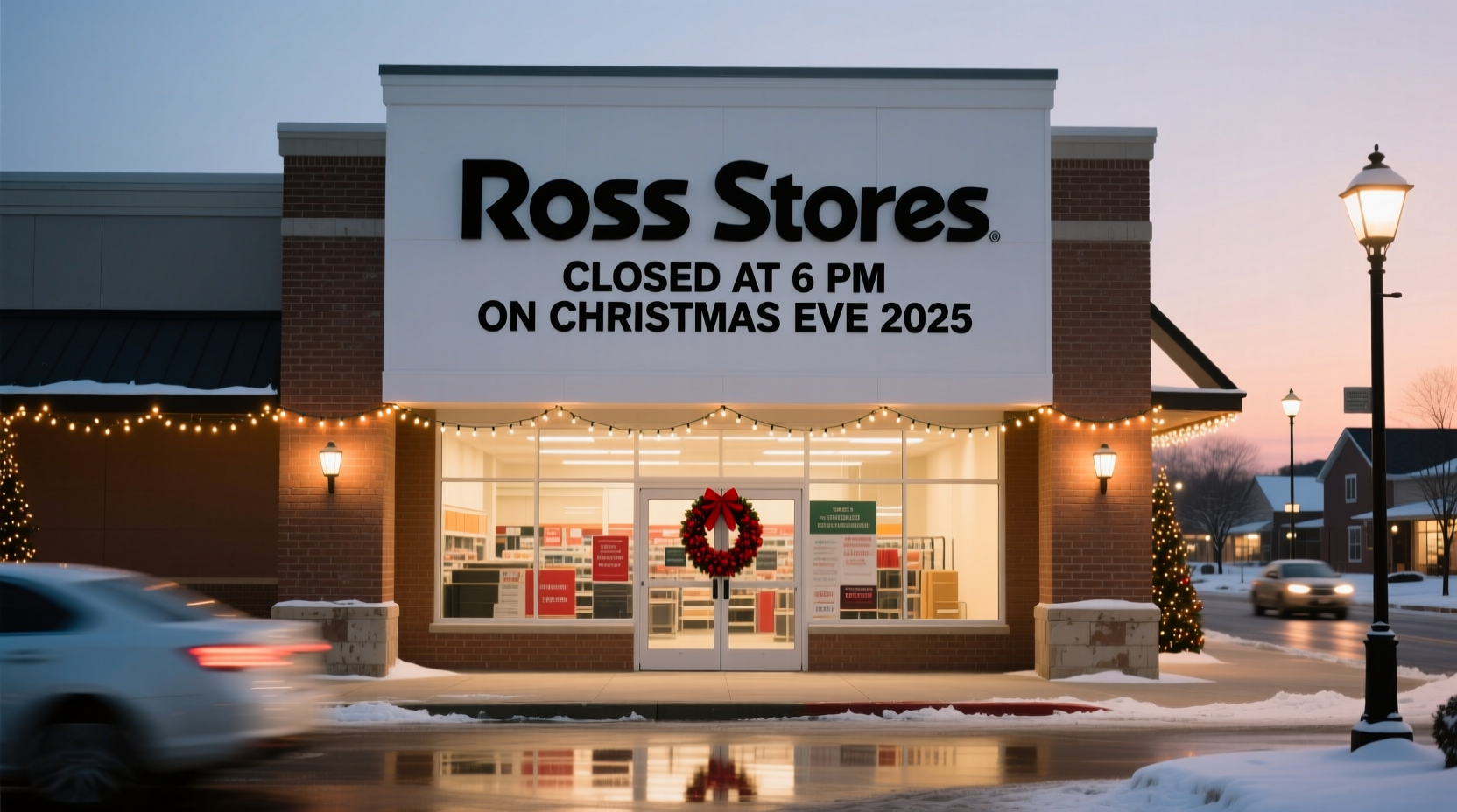 what time does ross close christmas eve