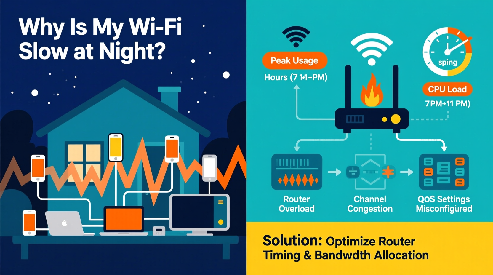 Why Is My Wifi So Slow At Night Troubleshooting Router Timing Issues