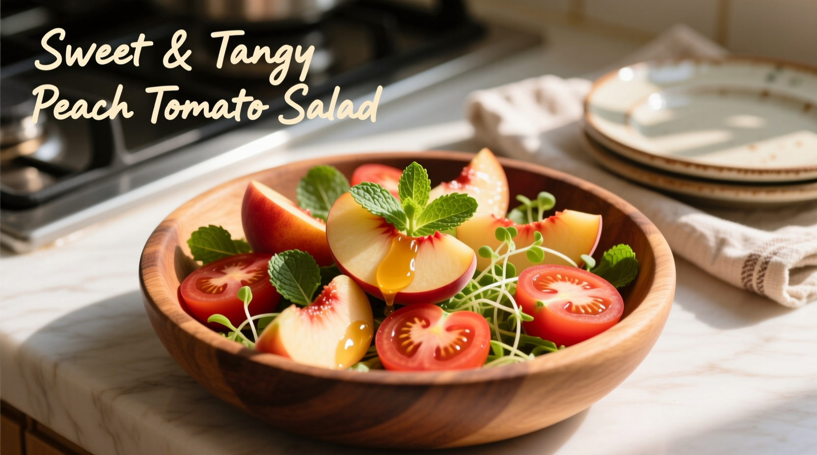 Perfect Peach Tomato Salad Recipe for Summer