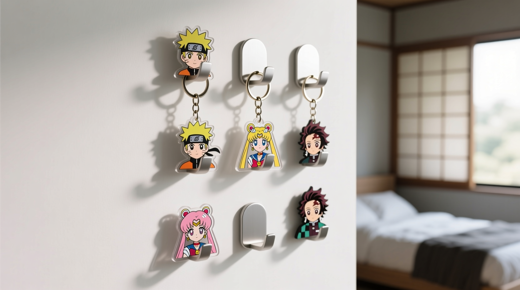 closet organization tips keychain hooks beat carousels