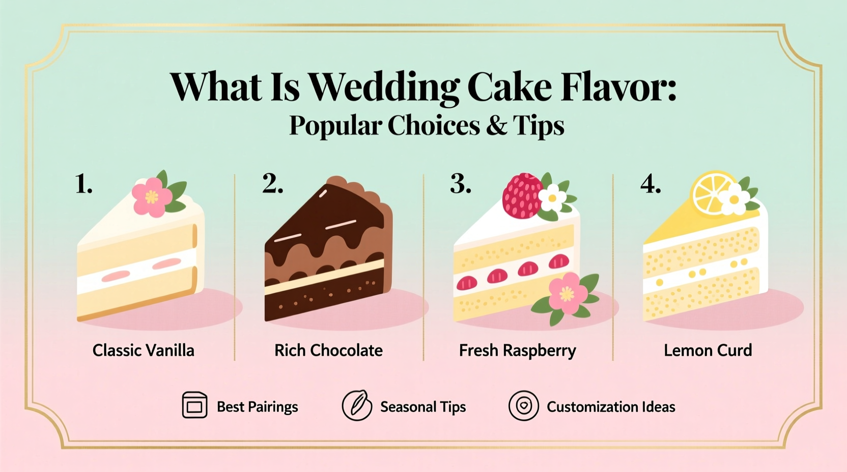 what is wedding cake flavor