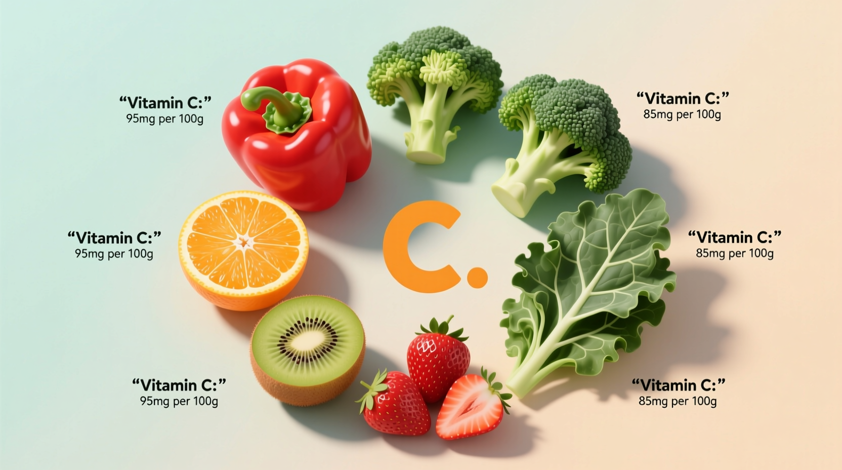 what contains vitamin c in food