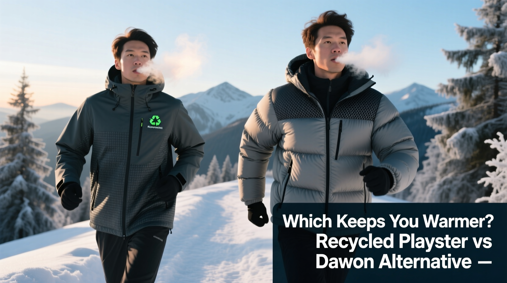 recycled polyester jacket vs down alternative which keeps you warmer