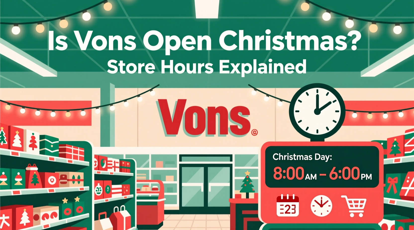 is vons open christmas
