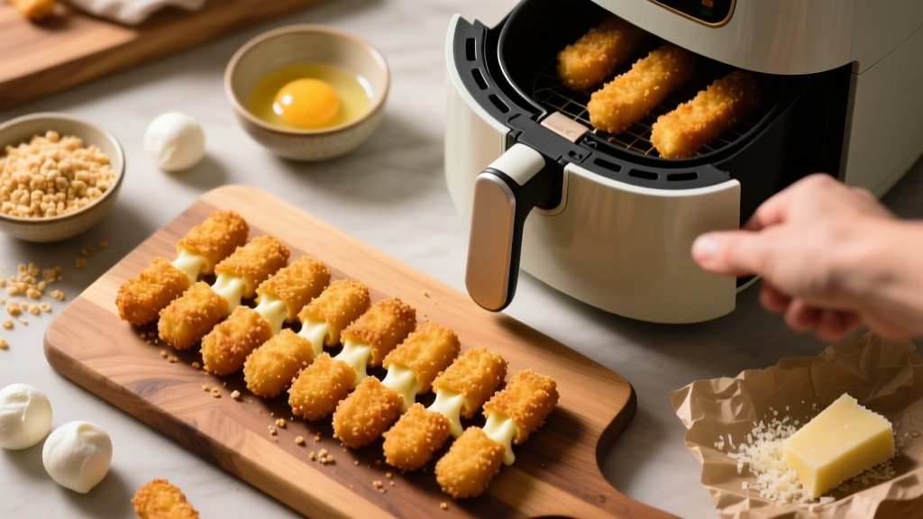 Best Air Fryer Mozzarella Sticks Recipe (Crispy & Foolproof)