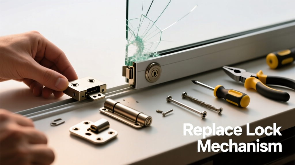 Sliding Glass Door Lock Broken? Replace the Part