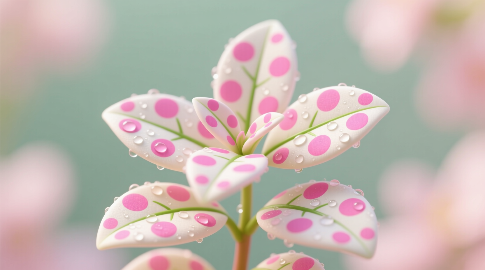 hypoestes pink polka dot