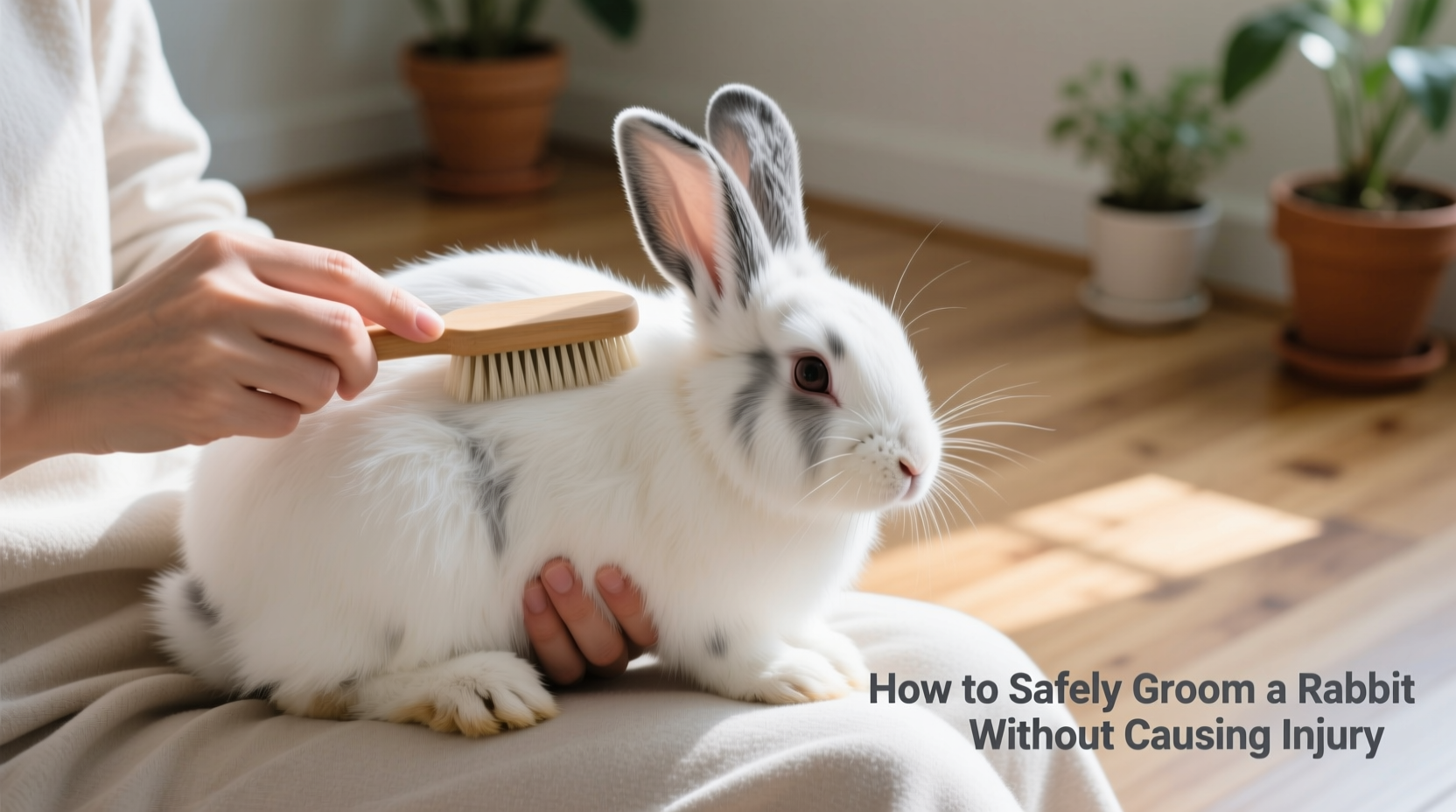 how to safely groom a rabbit without causing injury