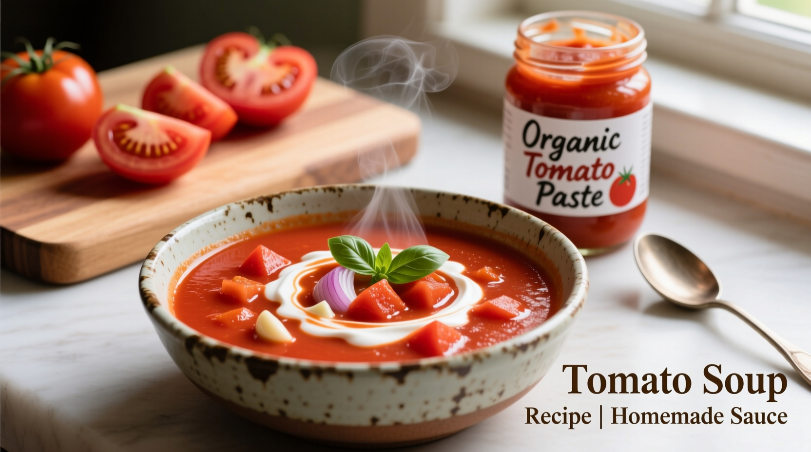Easy Tomato Soup Recipe with Tomato Sauce in 30 Minutes
