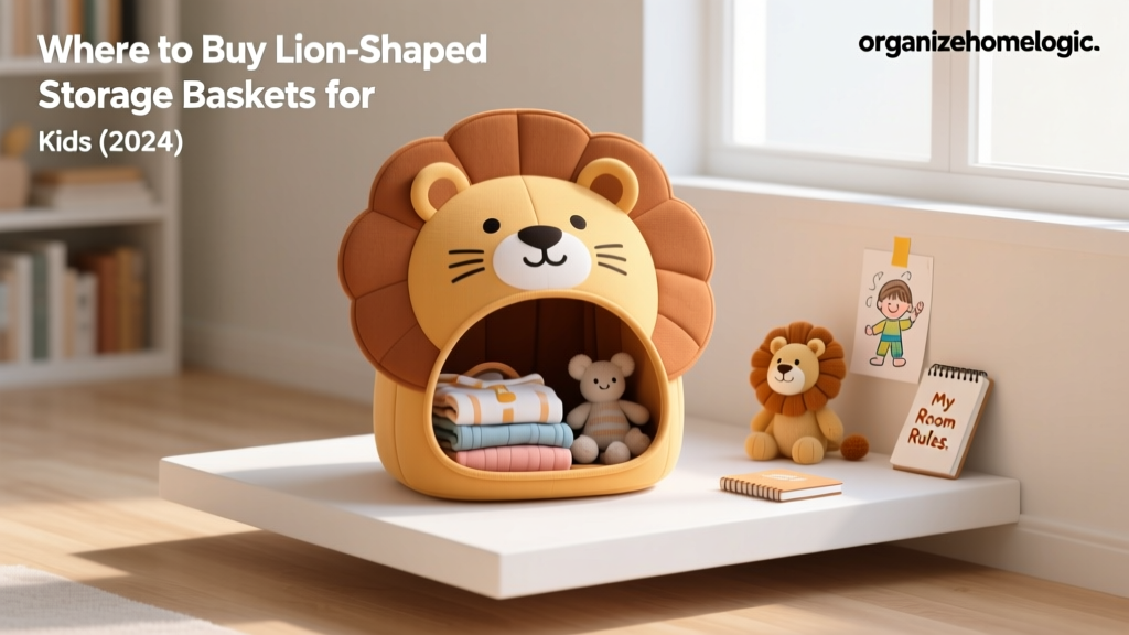 Where to Buy Lion-Shaped Storage Baskets for Kids (2024)