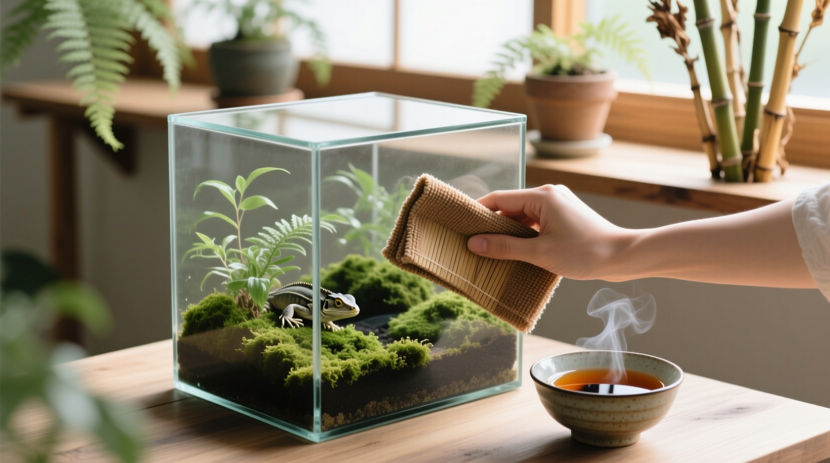 eco friendly cleaning tips for snake terrarium glass