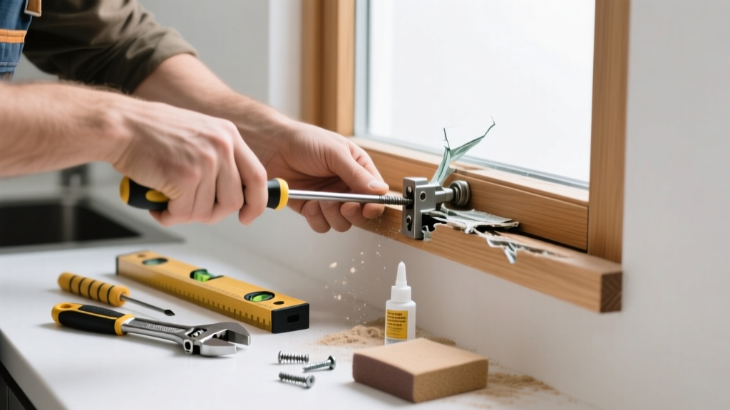 Fixing a Broken Window Sash in the Kitchen