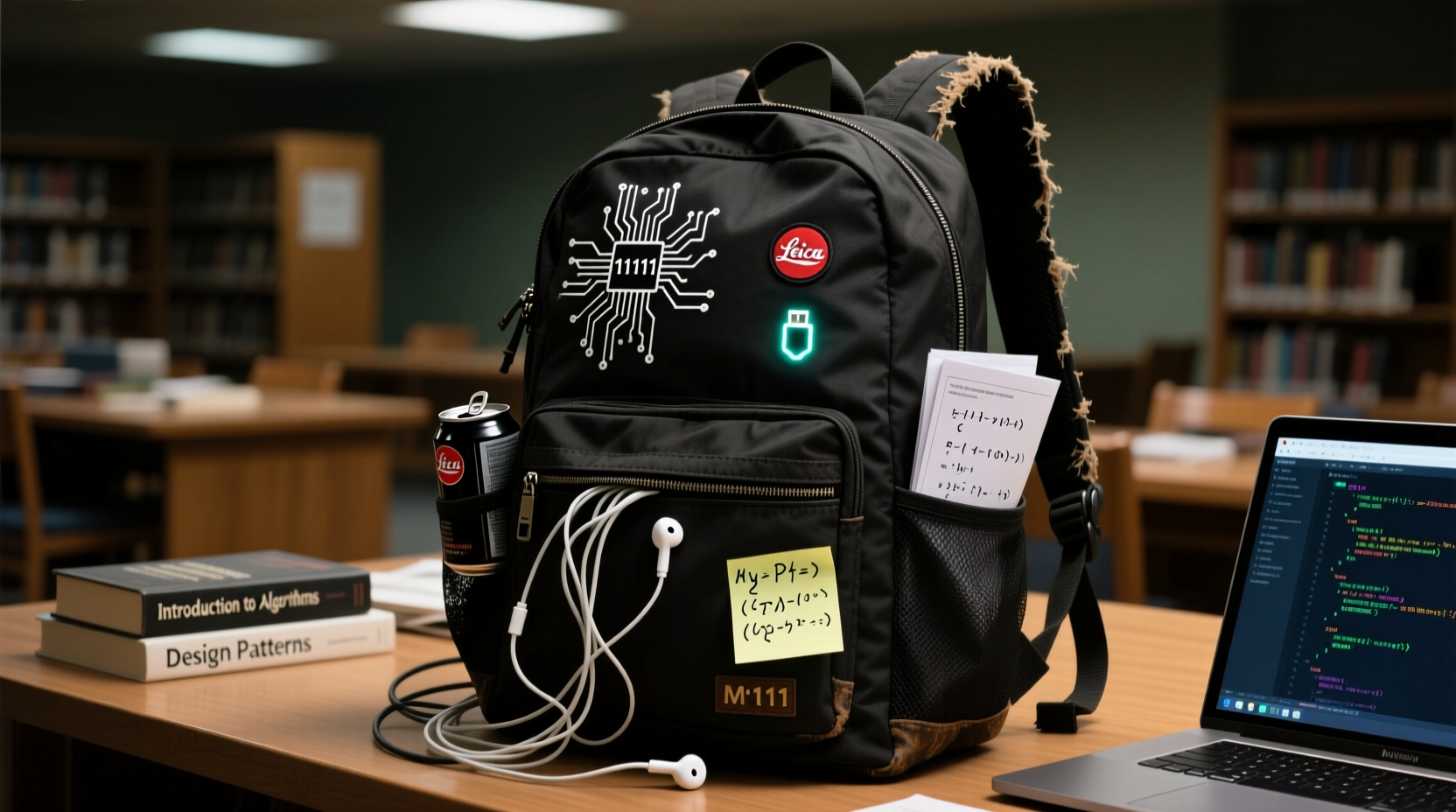 the computer science students bag