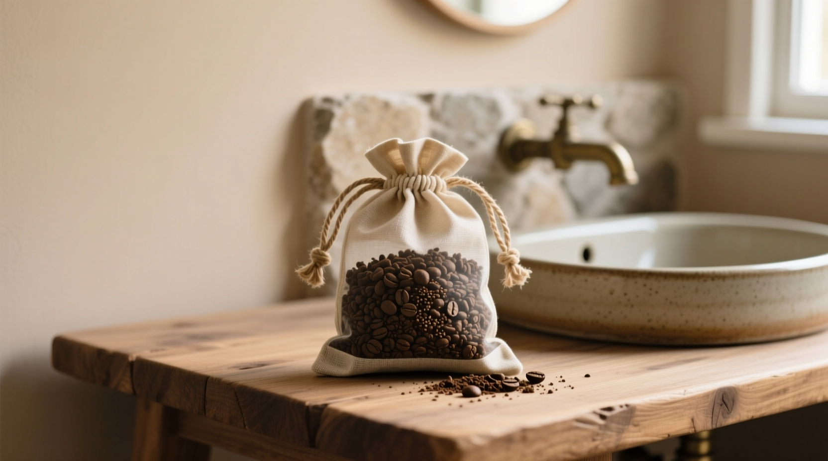 cold brew grounds for garbage disposal deodorizing