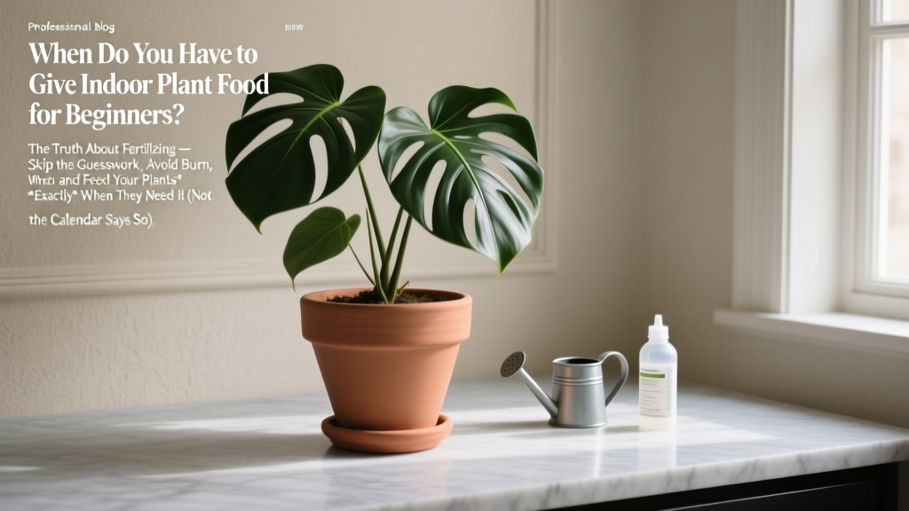 When to Fertilize Indoor Plants: The Science-Backed Guide