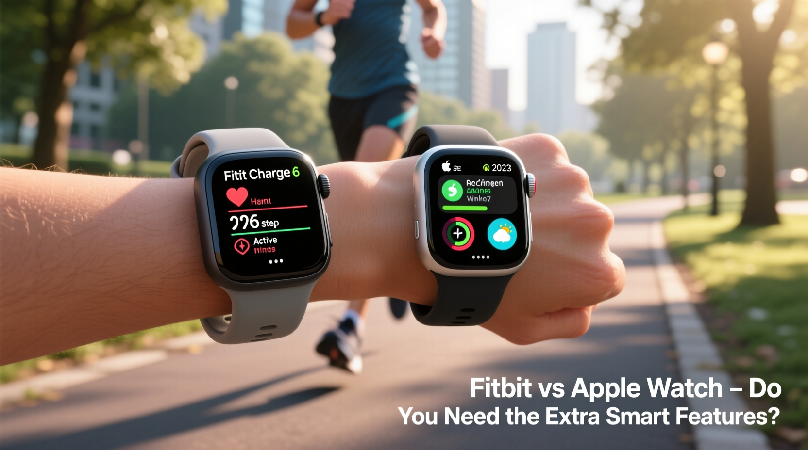 fitbit vs apple watch for casual runners do you need the extra smart features